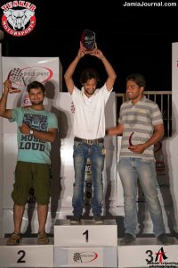 Faraaz Siddiqui on winning second place in the Speed Sprint event held at Gurgaon in July 2014 (Photo Courtesy: Faraaz Siddiqui)